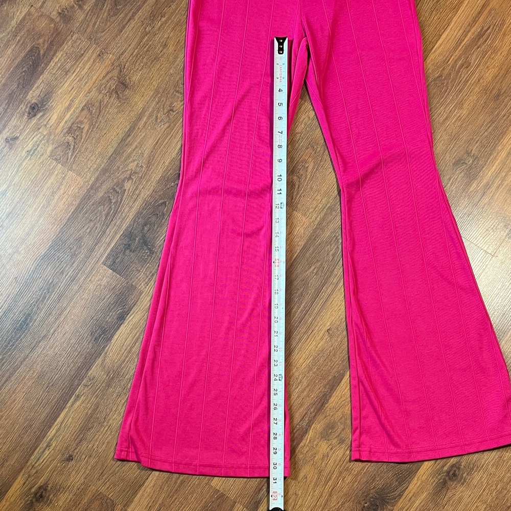 Pink Flare Women's Pants - Perfect for Barbie Costume - Picture 5 of 10